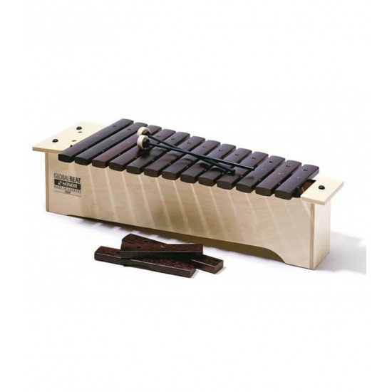 Sonor Global Beat Alto Xylophone with 16 Sucupira Stained Bars Includes 1 pair of Mallets & Bag For Bars