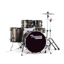 Tovaste JBP1010 5 Pcs Drum Set with Seat Gold Wood Grain