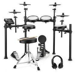 Donner DED-200P Electric Drum Set 5 Drums 3 Cymbals
