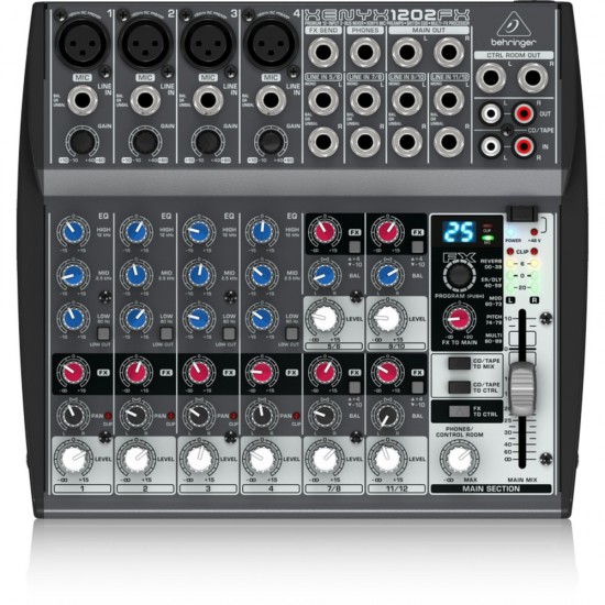 Behringer Xenyx 1202SFX 12-channel Analog Streaming Mixer