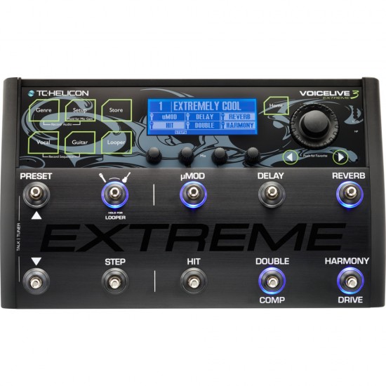 TC Helicon VoiceLive 3 Extreme Guitar and Vocal Effects Processor Pedal