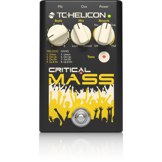 TC Helicon Critical Mass Vocal Harmony Effects Pedal