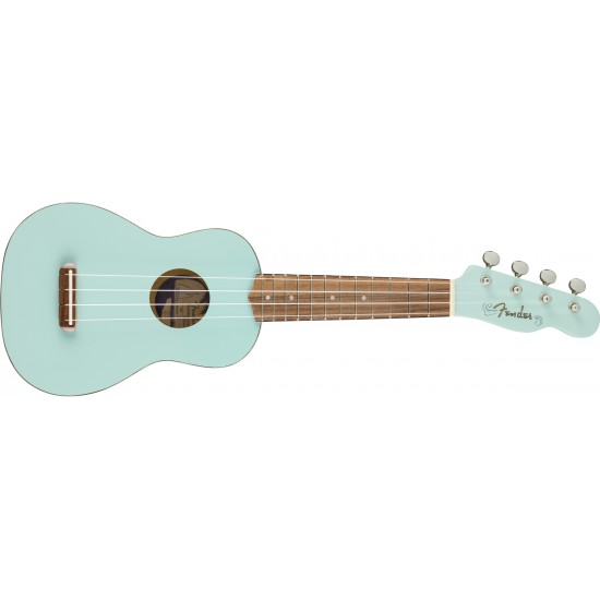 Fender Venice Soprano Ukulele 0971610504 - Daphne Blue