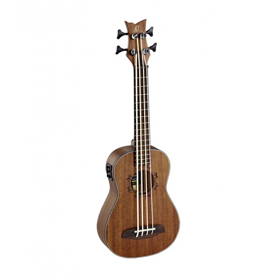 ORTEGA Bariton Ukebass Mahogany Back & Top With Ortega Equalizer Includes Gig Bag