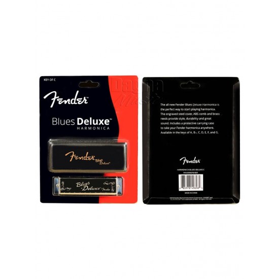 Fender® Blues Deluxe Harmonica, Key - C 0990701001