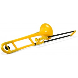 pBone PBONE1YELLOW Plastic Trombone Yellow