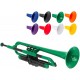 pBone PTRUMPET1GREEN Plastic Trumpet